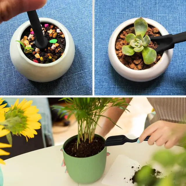 Alt view image 3 of 7 - 12Pcs Succulent Tools Set Mini Transplanting Garden Tools Kit for Indoor Gardening Flower Pot Cactus Care