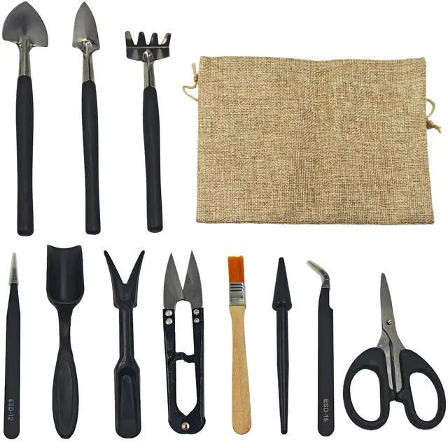 Main image of 13Pcs Succulent Tools Set Mini Garden Tools Kit for Indoor Bonsai Cactus Care with Pruning Shears Scissors Transplanting Tools for Houseplant