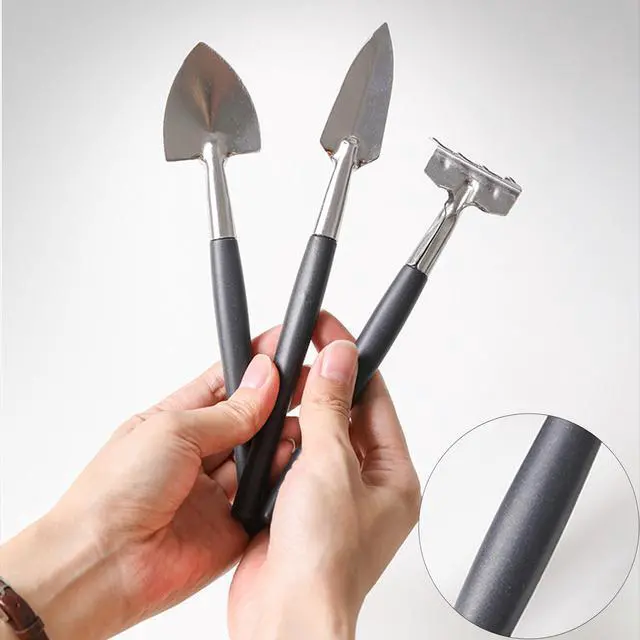 Alt view image 4 of 7 - 13Pcs Succulent Tools Set Mini Garden Tools Kit for Indoor Bonsai Cactus Care with Pruning Shears Scissors Transplanting Tools for Houseplant
