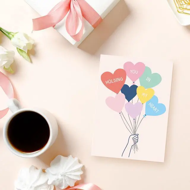 Alt view image 7 of 7 - Thinking of You Cards with Envelopes, Set of 24 Boxed Greeting Cards, 300gsm Note Sheets, (120gsm) Envelopes. Just Because and Kindness designs