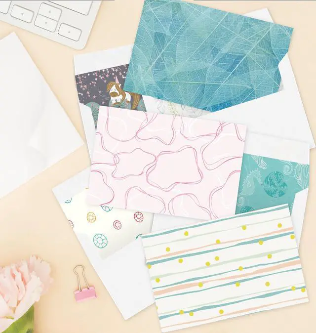 Alt view image 6 of 7 - 24 Pack Blank Greeting Cards for All Occasions, 4" x 6" Boxed Greeting Note Cards with Self-adhesive Envelopes, 24 Unique Designs - No Repeats
