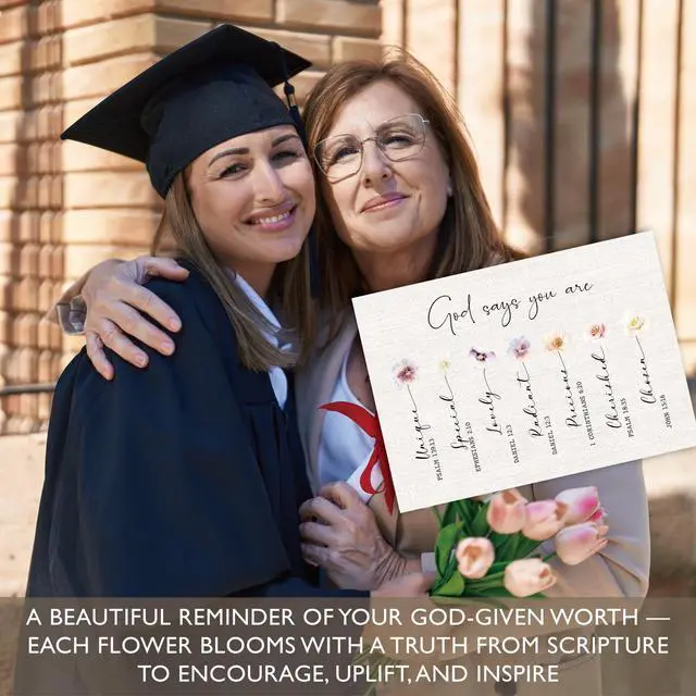 Alt view image 5 of 6 - Christian Thinking of You Card for Women - Religious Greeting Card, Inspirational Cards with Quotes, Encouragement Cards with Scripture (Blank Inside)