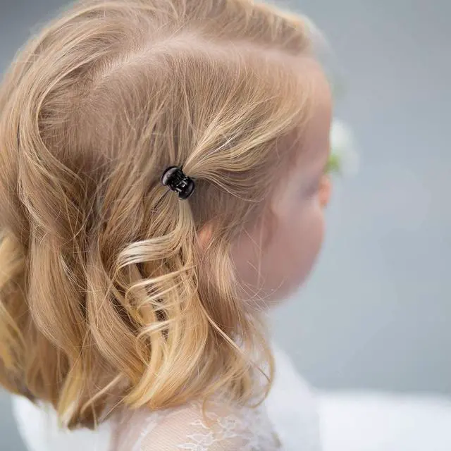 Alt view image 6 of 7 - 36 Pcs Durable Mini Hair Claw Clips, Great for Design Kids and Adult Hairstyles, Decroation Buns, Pining Bangs, Strong Grip, Multifunction Clamp Clips.(3 Colors)