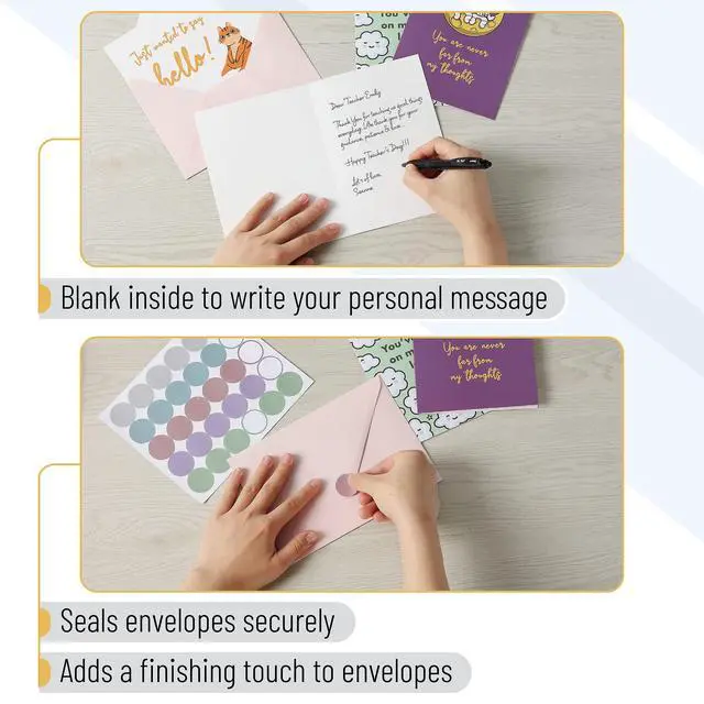 Alt view image 3 of 7 - Thinking of You Cards with Envelopes, 20 Unique Design