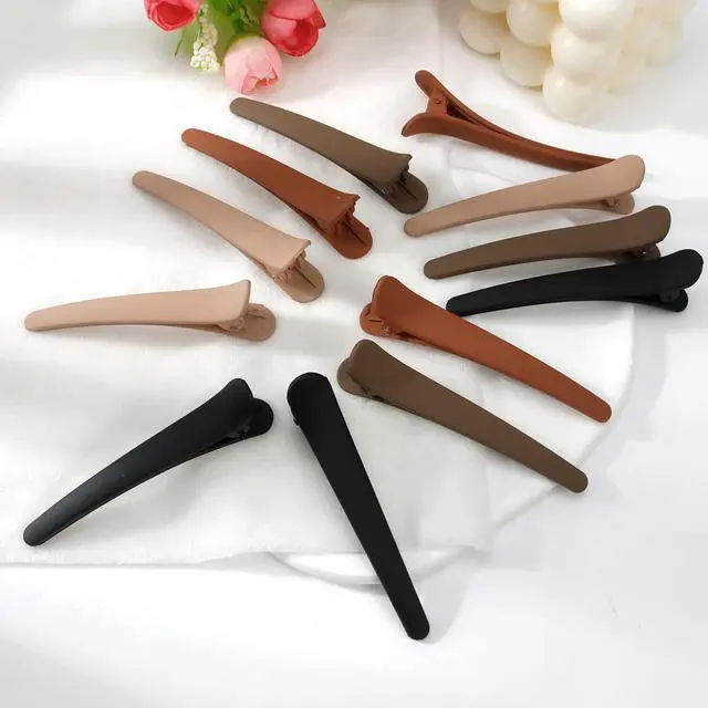 Alt view image 6 of 7 - 12 PCS Hair Clips for Styling Sectioning, 3.1 Inch Matte Alligator No Crease Duck Billed Hair Clips, Hair Barrettes and Styling Accessories for Women Girls