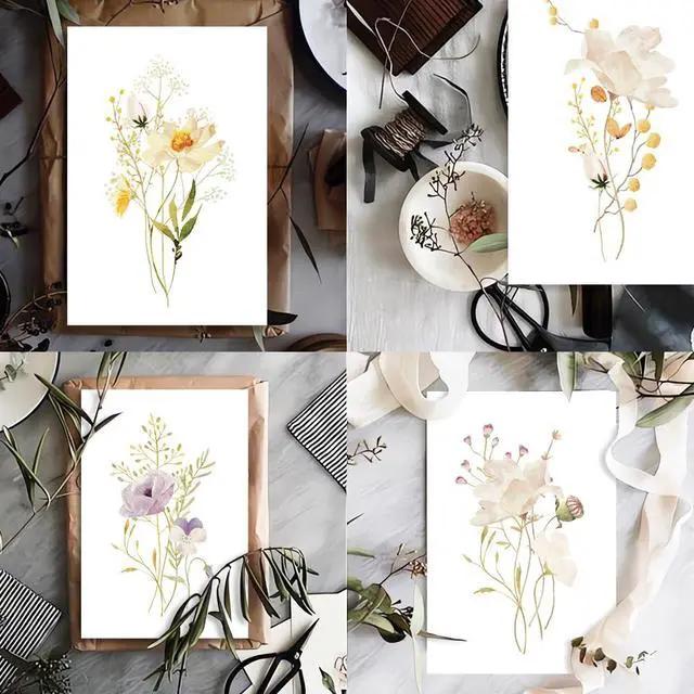 Alt view image 7 of 7 - Blank Cards, Blank Greeting Cards 4x6, 20 Count - Elegant Floral Design Blank Greeting Cards, Note Cards with Matching Peel Sealed Rustic Envelope