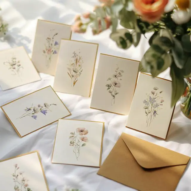 Alt view image 6 of 7 - Blank Cards and Envelopes with Stickers, 32 Pack, 4×6