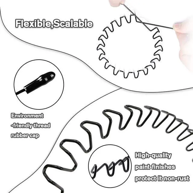 Alt view image 2 of 7 - Metal Headbands for Men Fashion Headband for Women, Unisex Wavy Hair Bands Outdoor Sports Head Bands Simple Elastic Non-Slip Hair Accessories (6 Pack)