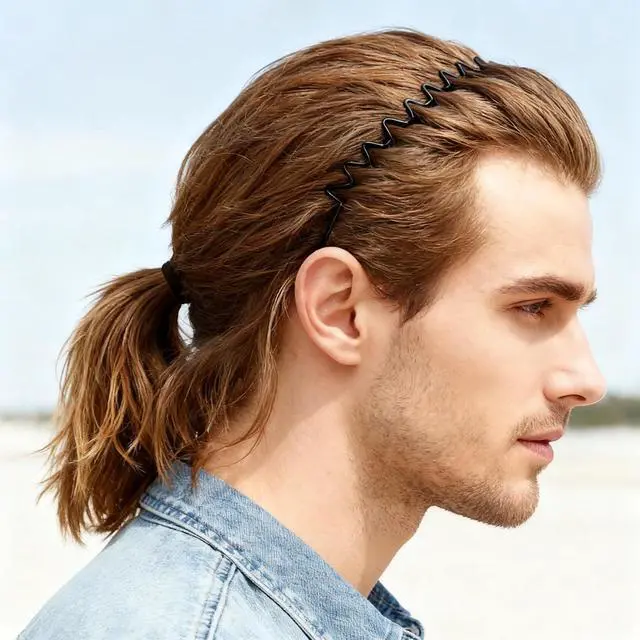 Alt view image 7 of 7 - 2 Pcs Metal Hair Band, Fashion Wavy Spring Metal Headband for Men & Women, Elastic Non Slip Metals Hairband for Daily Use Outdoor Sports Hair Hoop Hairs Accessories