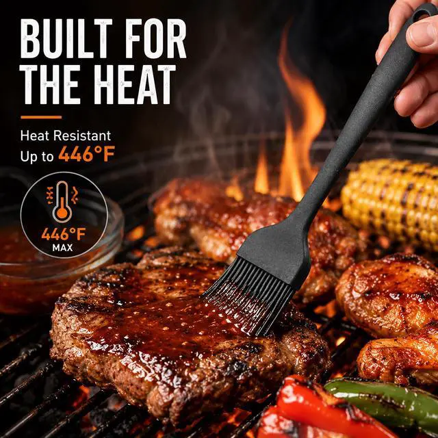 Alt view image 2 of 7 - Silicone Basting Pastry Brush for Baking Cooking Bbq Grill Spread Oil Butter Sauce 2 Pack