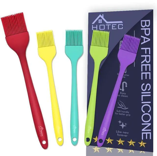 Main image of 600 Heat Resistant BPA Free Silicone Marinading Meat Grill Basting Pastry Brush for Oil Butter Sauce Sausages Desserts Turkey Baster Grill Barbecue, Multicolor