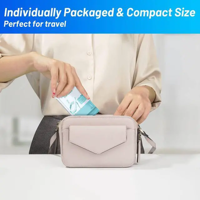 Alt view image 4 of 7 - 30 Pack Toilet Seat Covers Disposable100% Waterproof XL Individually Wrapped Disposable Toilet Seat Covers for Adults and Kids Potty Training, Travel Accessories for Public Restrooms Airplane Camping