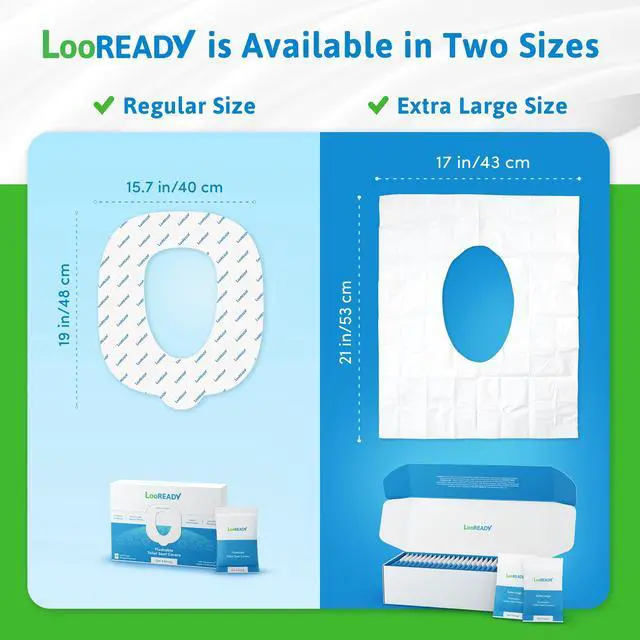 Alt view image 7 of 7 - Toilet Seat Covers Disposable Flushable - Regular Size (16x19) - Travel Size Individually Wrapped, Soft & Strong, Pocket Size, for Public Restrooms at the Office, for Commuters or Holiday (10 Pack)