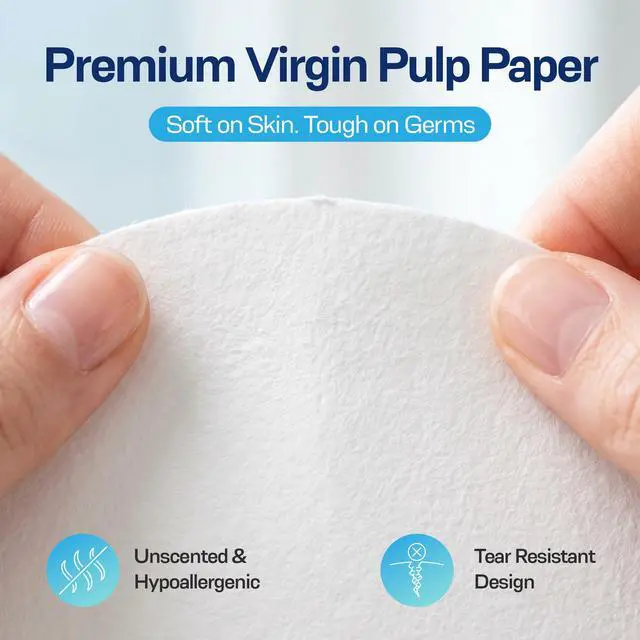 Alt view image 3 of 7 - Disposable Toilet Seat Covers - Flushable Paper Travel Pack - 50 Count (5 Resealable 10-Packs) - Portable Potty Training & Bathroom Hygiene Essentials for Adults & Kids