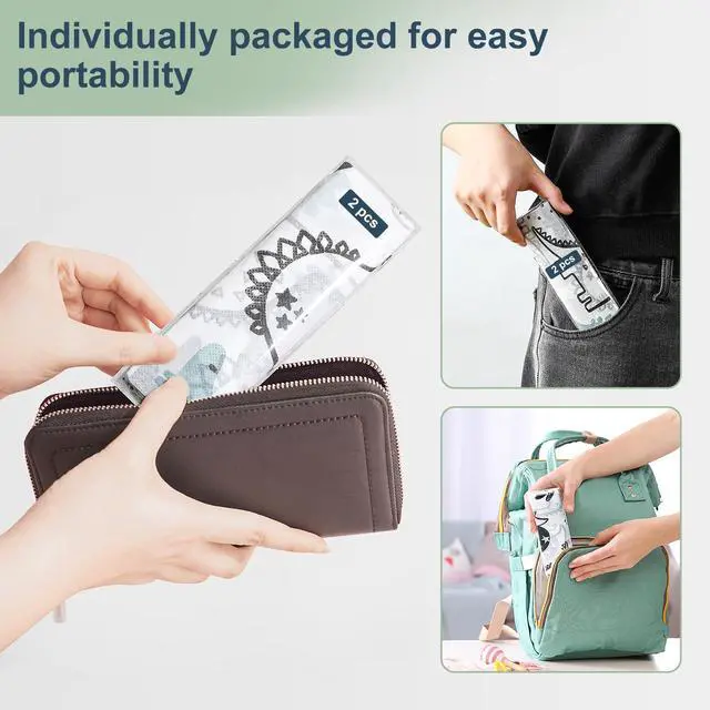 Alt view image 5 of 7 - 30 Pack Toilet Seat Covers Disposable, Large Waterproof Potty Covers for Toddlers, Kids, and Adults, Individually Wrapped for Travel, Toddler Potty Training for Public Restroom, Airplane, Trip