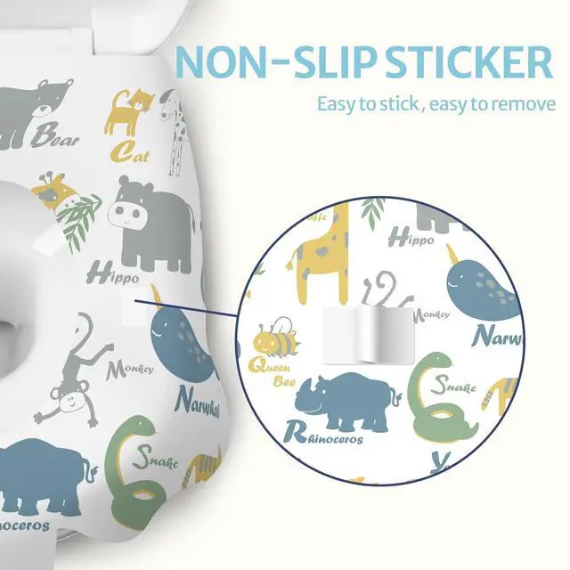 Alt view image 5 of 7 - 20 Pcs Toilet Seat Covers Disposable for Toddlers & Adults, Extra Large Waterproof, Portable Package for Travel, Kids Potty Training