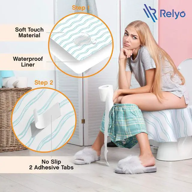 Alt view image 4 of 7 - Disposable Toilet Seat Cover for Travel 20 Pack with Covers Wrapped in Sets of 2, Non-Flushable Liners, Fits Most Seats Kids, Toddlers, Adults (Waves, 20)