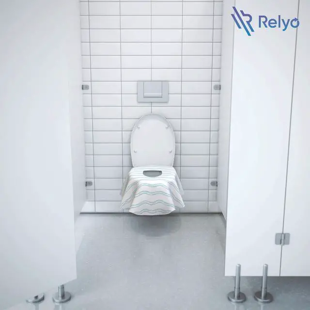 Alt view image 7 of 7 - Disposable Toilet Seat Cover for Travel 20 Pack with Covers Wrapped in Sets of 2, Non-Flushable Liners, Fits Most Seats Kids, Toddlers, Adults (Waves, 20)