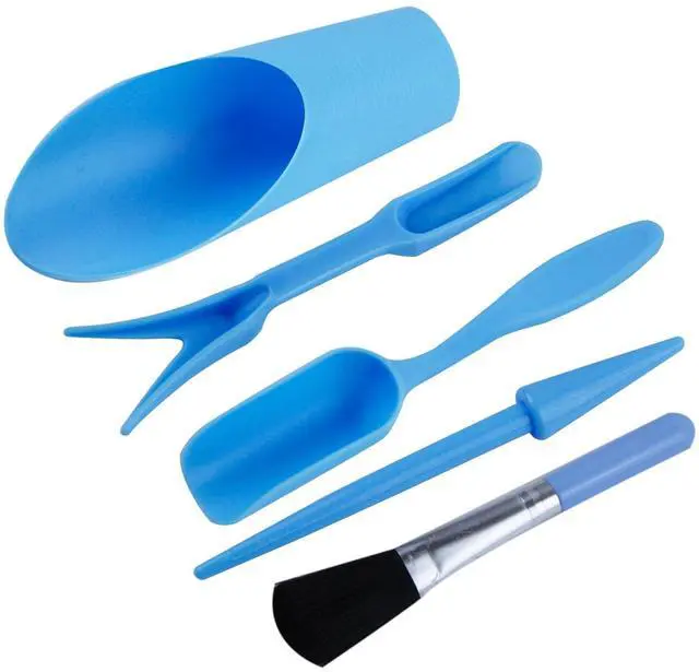 Main image of 5 Pcs Mini Garden Tool Set Hand Tools Succulent Tools Transplanting Tools Set Succulent Care Plastic Kit Bonsai Potting Soil Indoor for Succulent Miniature Plant Gardening for Flower Planting