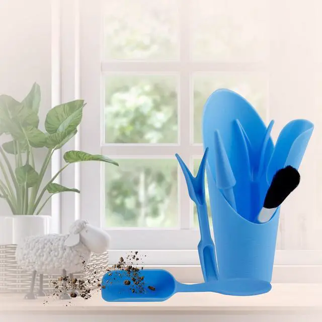 Alt view image 6 of 7 - 5 Pcs Mini Garden Tool Set Hand Tools Succulent Tools Transplanting Tools Set Succulent Care Plastic Kit Bonsai Potting Soil Indoor for Succulent Miniature Plant Gardening for Flower Planting