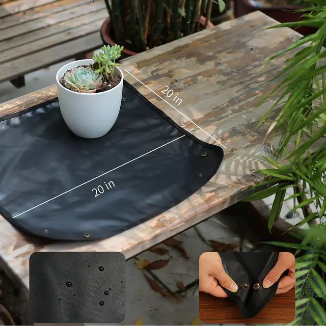 Alt view image 6 of 7 - 5Pcs Succulent Tools, Mini Garden Tools,Plant Potting Mat as Plant Accessories,Succulent Gardending Hand Tools Kit for Seedling Soil,Caring Succulent,etc,Gifts for Womans Gardening work(No Flowerpot)