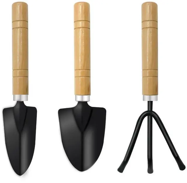 Main image of Small Garden Tools,3 Pcs Mini Garden Tools Set,Include Small Trowel,Mini Shovel and Hand Rake,Heavy Duty Indoor Gardening Plant Tools Set for Succulent,Bonsai,Pot Plants,Potting Tools Kit