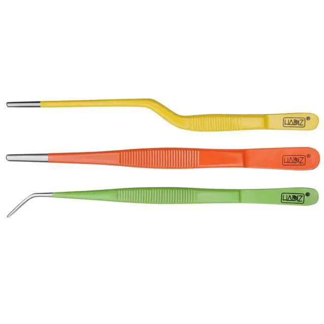 Alt view image 5 of 7 - Garden Tweezers set of 3,15cm Size Stainless Steel for Succulents & Cactus Plant Care and Maintenance Multi Purpose Tools