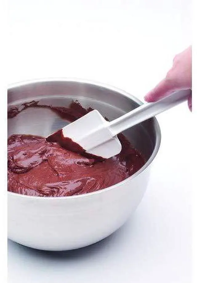 Alt view image 2 of 5 - Cold Temperature Scraper Spatula, White, 9.5 Inch, Clean-Rest Design
