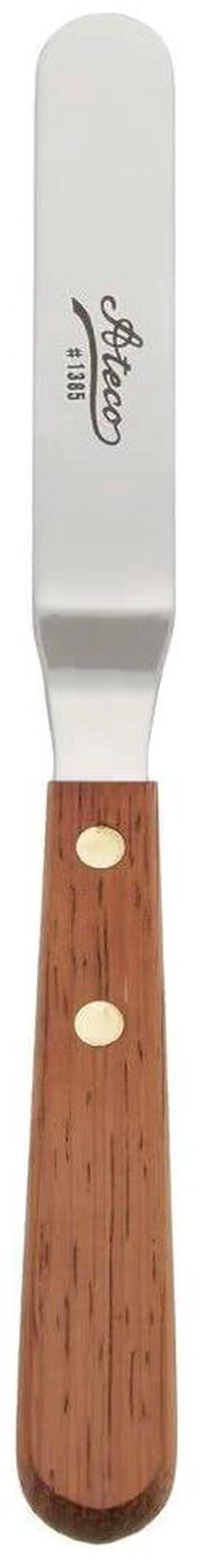 Alt view image 2 of 7 - 1385 Offset Spatula with 4.5-Inch Stainless Steel Blade, Wood Handle, 4.5 Inch, natural