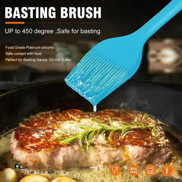 Alt view image 4 of 7 - Silicone Basting Pastry Brush, 600 Heat Resistant Pastry Brush for BBQ Grill Baking Kitchen Cooking, BPA Free and Dishwasher Safe