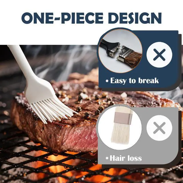 Alt view image 2 of 7 - Meat Brush for Basting,Heat Resistant Silicone
