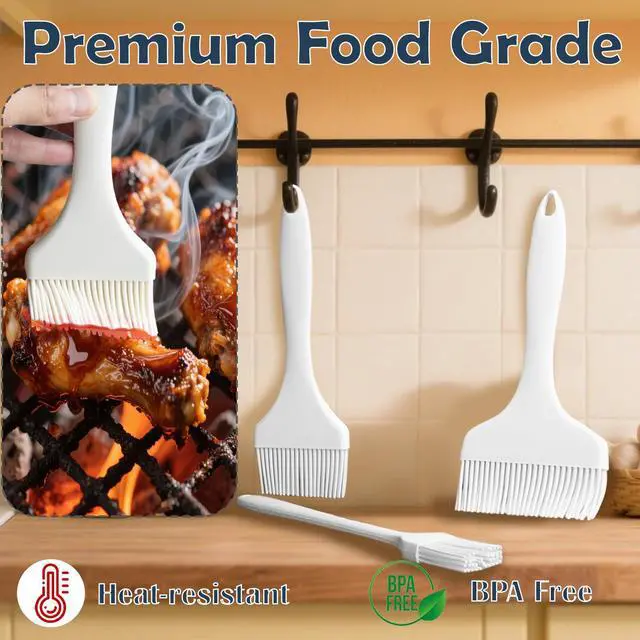 Alt view image 5 of 7 - Meat Brush for Basting,Heat Resistant Silicone