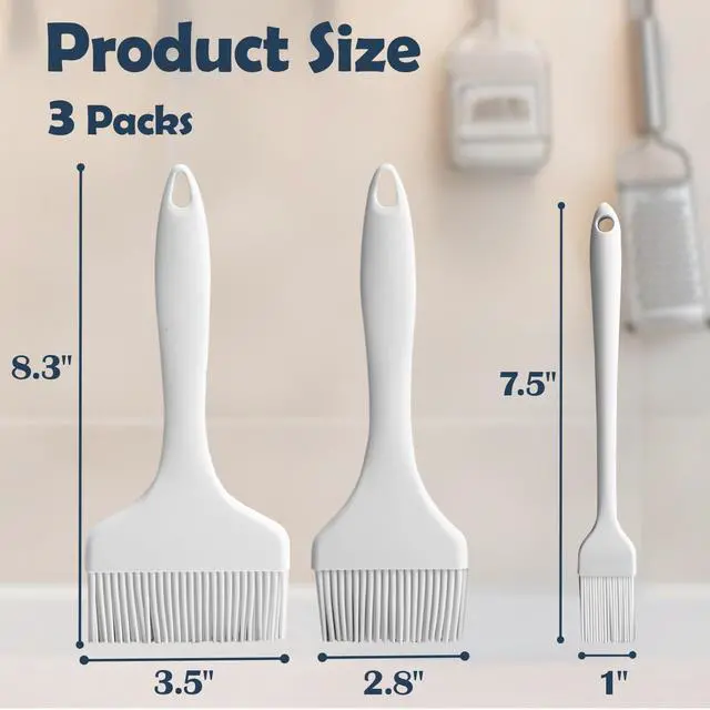 Alt view image 7 of 7 - Meat Brush for Basting,Heat Resistant Silicone