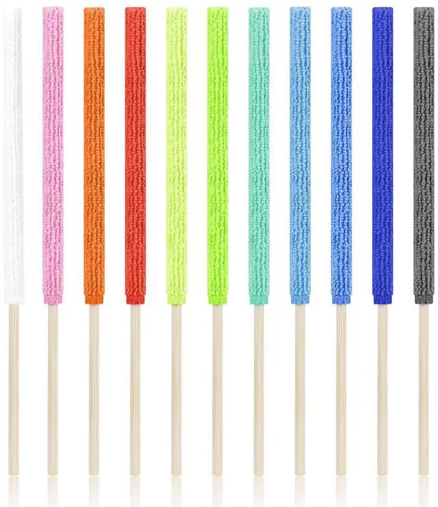 Main image of 11 PCS Microfiber Detail Duster Sticks, Mini Duster Crevice Cleaning Tool for Car Air Vents, Blinds, Fans, Windows, Small Spaces, Gap Dust Cleaner
