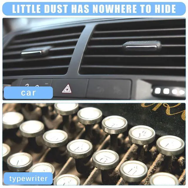 Alt view image 5 of 6 - 6 Pieces Microfiber Detail Duster Sticks Mini Duster Crevice Cleaning Tool Car Air Vent Cleaner Fan Cleaning Brush for Home Air Vent Window The Smallest Spaces