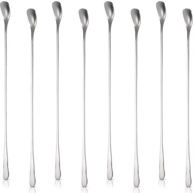 Main image of 8 Pieces Stainless Steel Bar Spoon Stirrers Mixing 12.4 Inch for Cocktail Bar Coffee Drinks Stir Sticks Spoon Long Teaspoons for Stirring