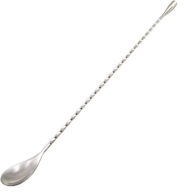 Main image of 15.7 Extra Long Cocktail Mixing Spoon Set Food-Grade 18/8 Stainless Steel Stirrer Spiral Pattern Bar Cocktail Shaker Spoon for Ice Cream Smoothies Malts Milkshakes Juice Coffee Tea Drink