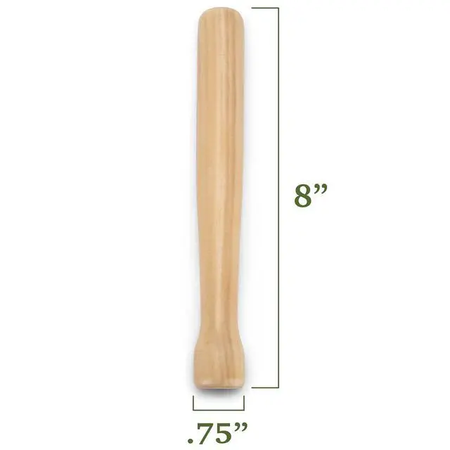 Alt view image 7 of 7 - 8 Wooden Cocktail Muddler - Wood Bar Supplies & Accessories for Herb & Fruit Mixing, Drinks, Restaurants, Home Kitchens, Shaker Sets & Cocktail Kits