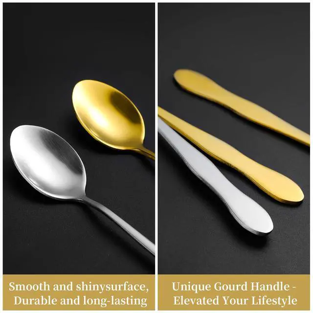 Alt view image 4 of 7 - 10 Inch Long Stainless Steel Bar Spoons, Cocktail Coffee Iced Tea, 4 Pack