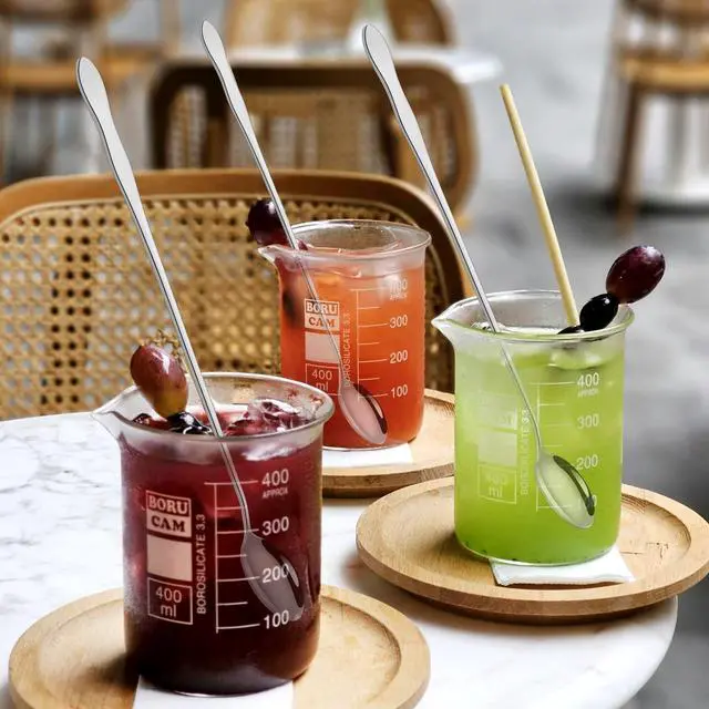 Alt view image 6 of 7 - 10 Inch Long Stainless Steel Bar Spoons, Cocktail Coffee Iced Tea, 4 Pack