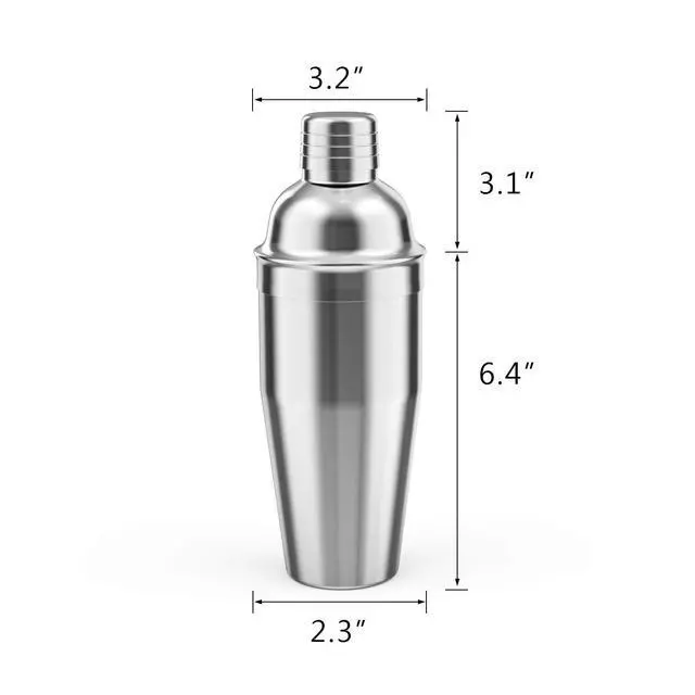 Alt view image 6 of 7 - Cocktail Shaker,24 oz Martini Shaker,Drink Shaker Built-in Strainer,Professional Stainless Steel Margarita Mixer,Bartender Kit Gifts.