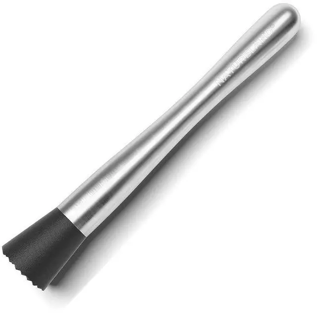 Main image of Food-Grad 304 Stainless Steel Cocktail Muddler and Mixing Spoon Home Bar Tool Set -Dishwasher Safe - Create Delicious Mojitos and Other Fruit Based Drinks (8 inch)