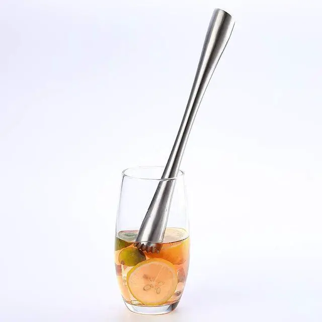 Alt view image 3 of 7 - 10" 255MM Stainless Steel Sturdy Cocktail Muddler, Professional Well Made Dishwasher Safe Muddler Bar Tool