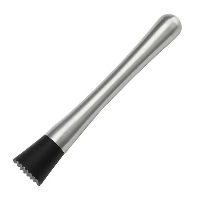 Alt view image 2 of 3 - 8" Long Stainless Steel Cocktail Muddlers , Muddler