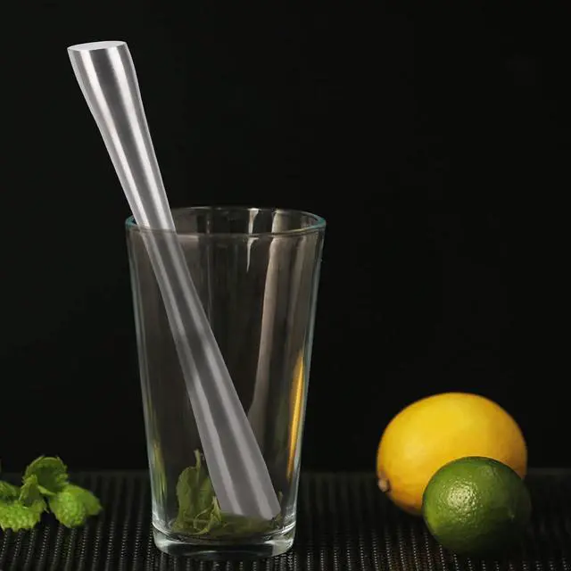 Alt view image 4 of 6 - 2 Pcs 10" Muddler for Cocktails, 304 Stainless Steel Drink Muddlers Bar Accessories Tools for Old Fashioned Cocktail, Mojito, Fruit Drinks, Lemonade