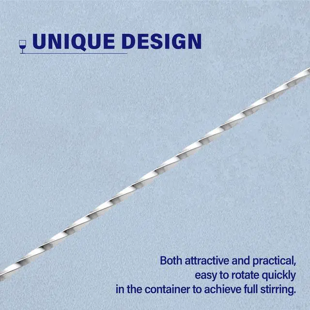 Alt view image 4 of 7 - Bar Spoon Cocktail Mixing Stirrers for Drink, Stainless Steel 12 Inches Long Handle, Silver 2 Pieces