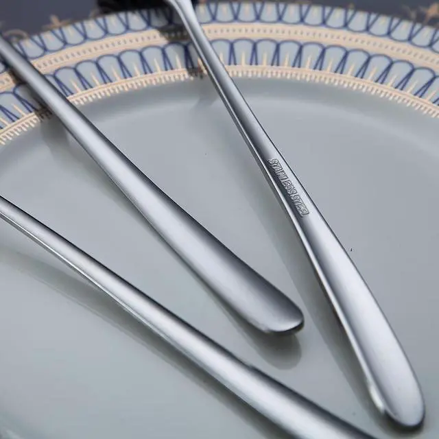 Alt view image 7 of 7 - Premium Stainless Steel Coffee Stirrer Set, Long Handle, Ice Tea & Cream Spoons, Cocktail Stirrer - Set of 6 (Silver)