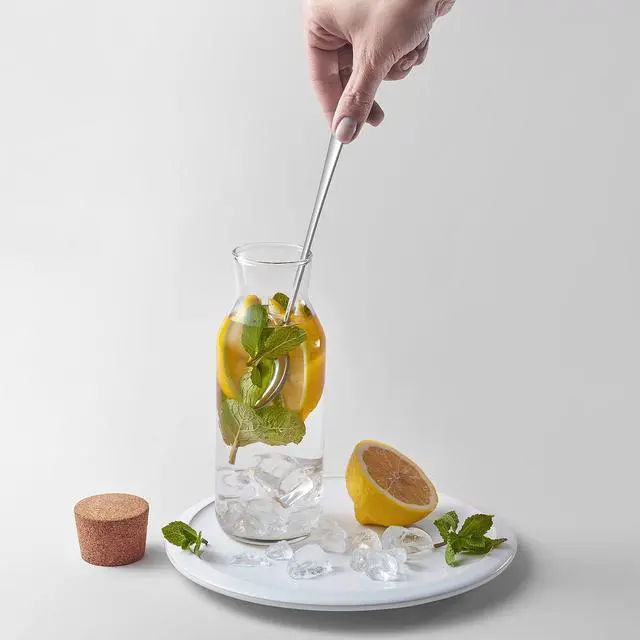 Alt view image 6 of 7 - Ice Tea Spoons, 9-Inch Long Handle Spoons, Stirring Spoon for Ice Cream, Cocktail, Coffee, Tea, Milkshake, 2 PCS