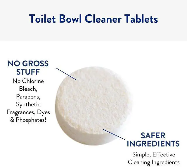 Alt view image 4 of 6 - Toilet Bowl Cleaner | Eco Friendly Toilet Bowl Cleaner Tablets for Removing Hard Water Stains, Rust, and Limescale Buildup (12 Count)