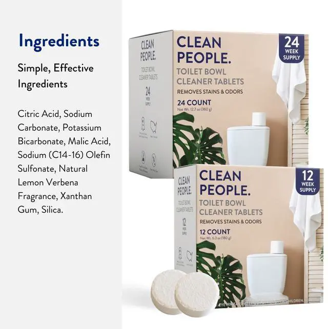 Alt view image 5 of 6 - Toilet Bowl Cleaner | Eco Friendly Toilet Bowl Cleaner Tablets for Removing Hard Water Stains, Rust, and Limescale Buildup (12 Count)
